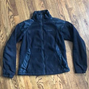 Womens Columbia Black Fleece Jacket Medium